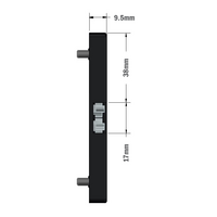 52-110-3 MODULAR SOLUTIONS PROFILE 30 SERIES DOOR LATCH SINGLE STUD METAL W/HARDWARE